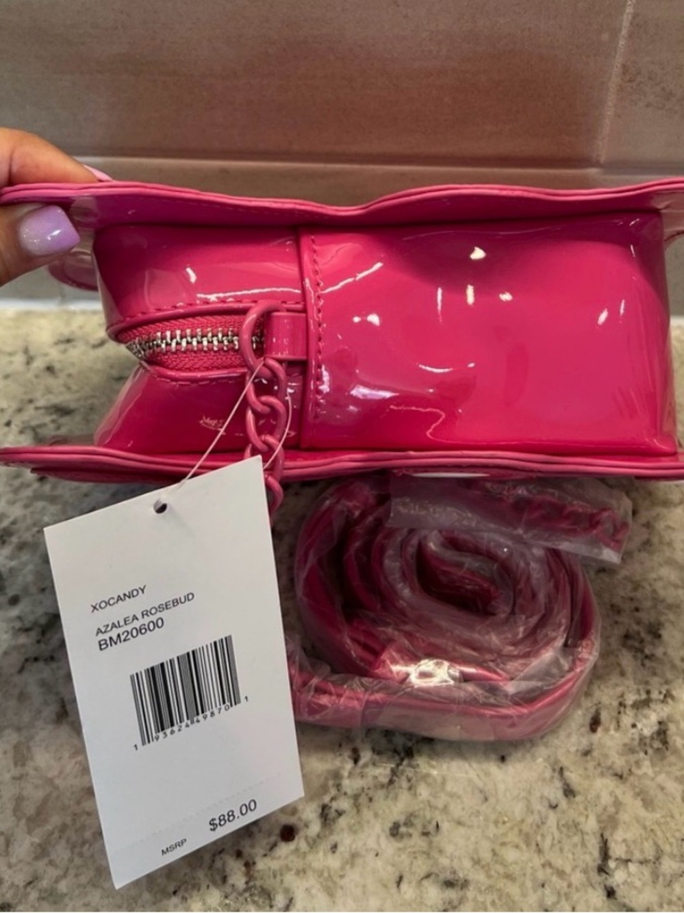 Betsey Johnson Hot Pink Gummy Bear Crossbody Bag - Picture 8 of 9